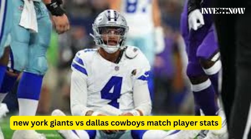 new york giants vs dallas cowboys match player stats
